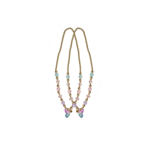 Bijuterii colier fluture bff 2 piese - imagine 7